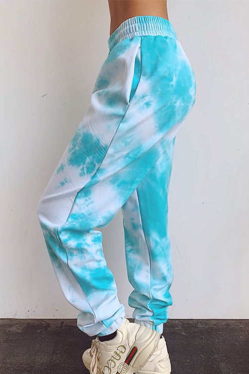 Tobdress Tie-dyed Drawstring Street Jogger