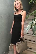 Tobdress Sexy Spaghetti Strap Sleeveless Bodycon Midi Dress