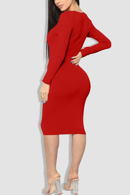 Tobdress Sexy Work Office Pencil Long Dress