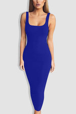 Tobdress Basic Tank Bodycon Sleeveless Long Dress