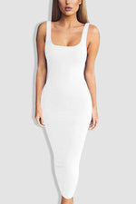 Tobdress Basic Tank Bodycon Sleeveless Long Dress