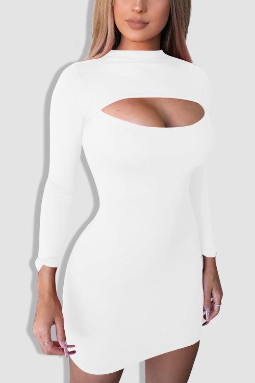 Tobdress Hollow Out Bodycon Party Club Mini Dress