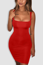 Tobdress Basic Sleeveless Bodycon Mini Club Dress