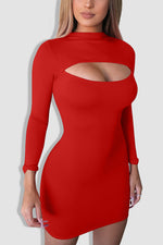 Tobdress Hollow Out Bodycon Party Club Mini Dress